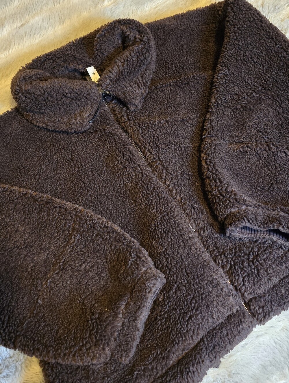 Lululemon Espresso Cinchable Fleece Zip-Up